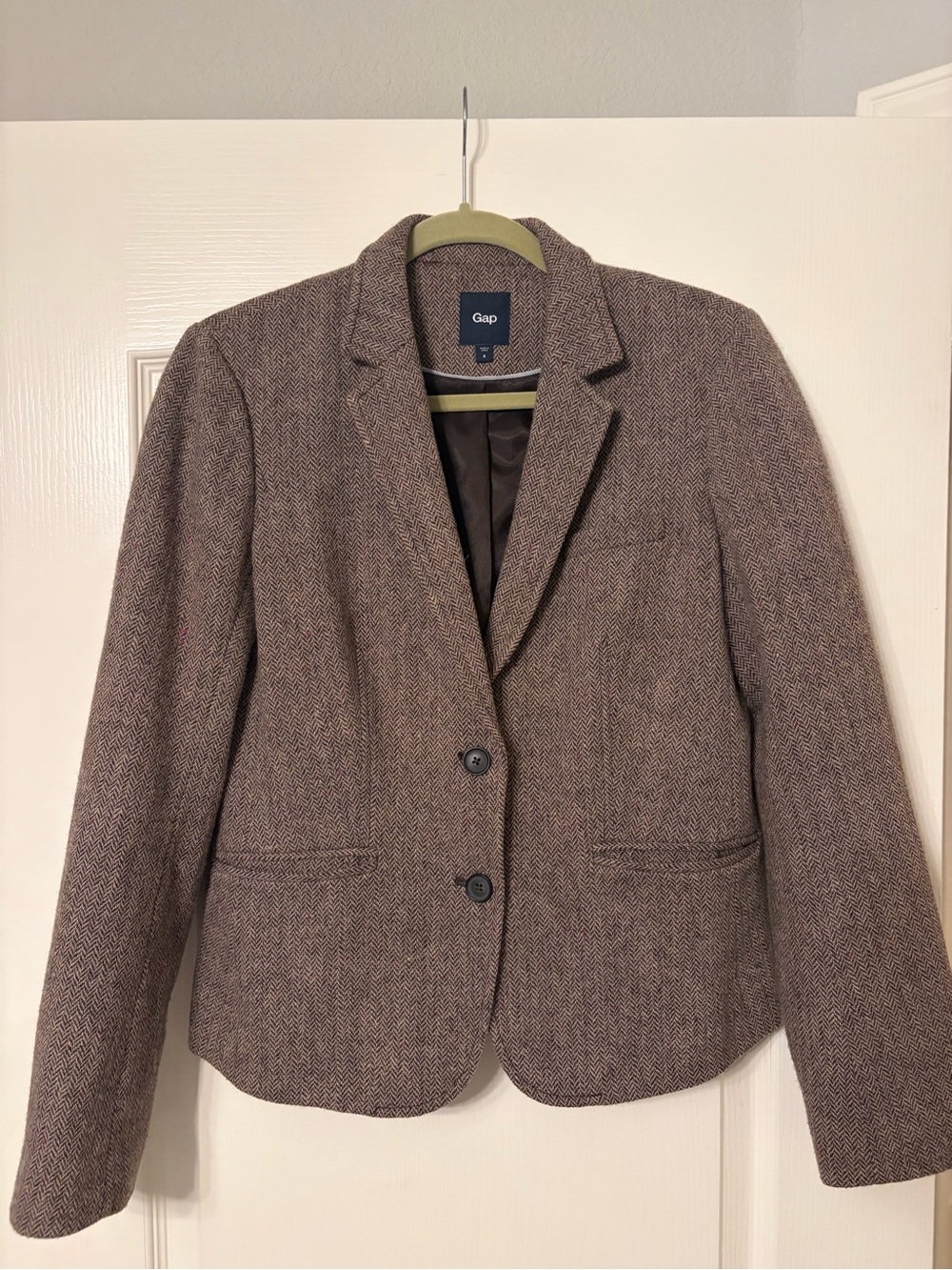 GAP Brown Herringbone Women's Blazer Jacket
